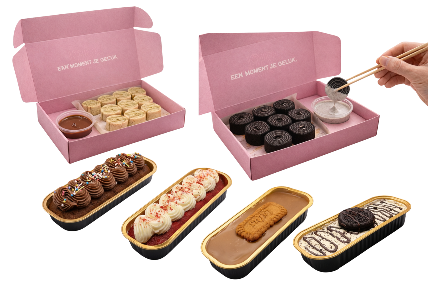 Build Your Combo — Mini Rolls, Dip & Cake Slices